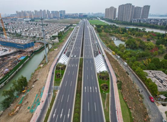独墅湖第二通道项目获评2025年度市政工程最高质量水平评价工程(图2)